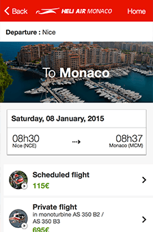 Heliair Monaco app