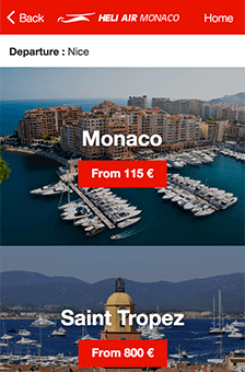 Heliair Monaco app