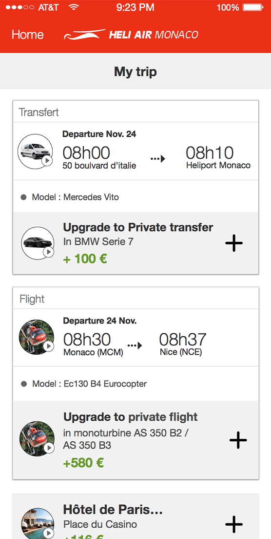 Heliair Monaco app
