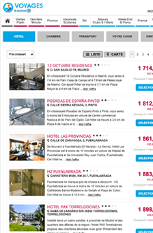 Réservation hôtels et vols